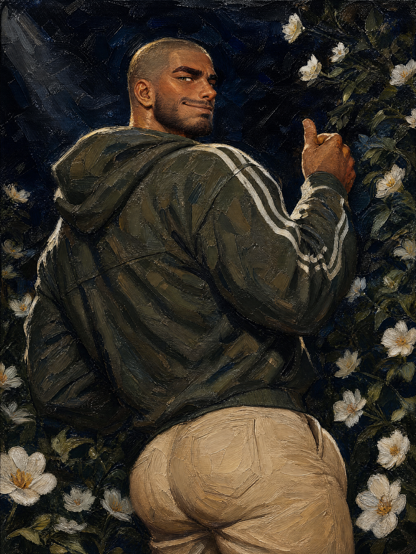 peinture huile sur toile faite sur commande - PORTRAIT BOGOSSE