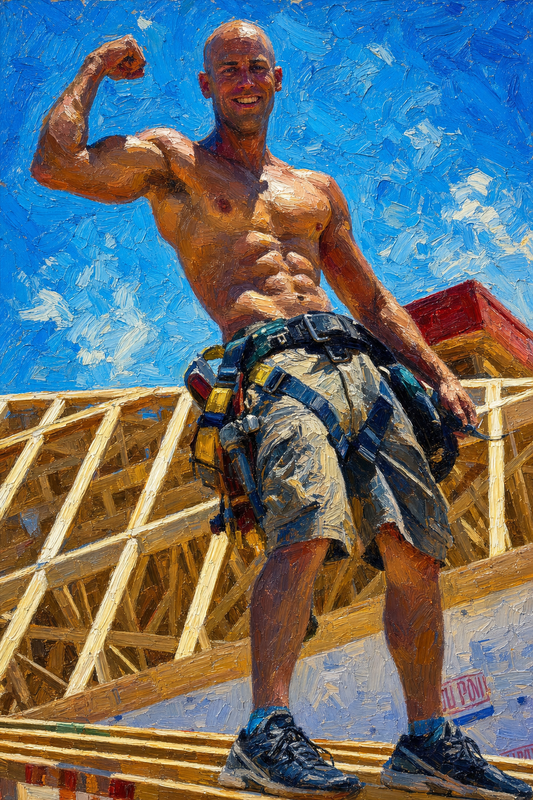 peinture huile sur toile faite sur commande - OUVRIER