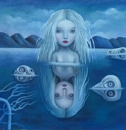 art-moderne-surréaliste-peinture-huile sur toile-originale