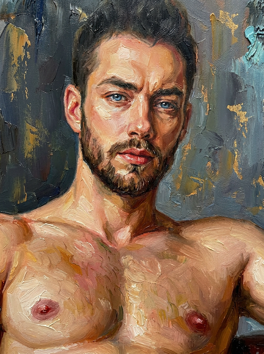 peinture huile sur toile faite sur commande - PORTRAIT BOGOSSE