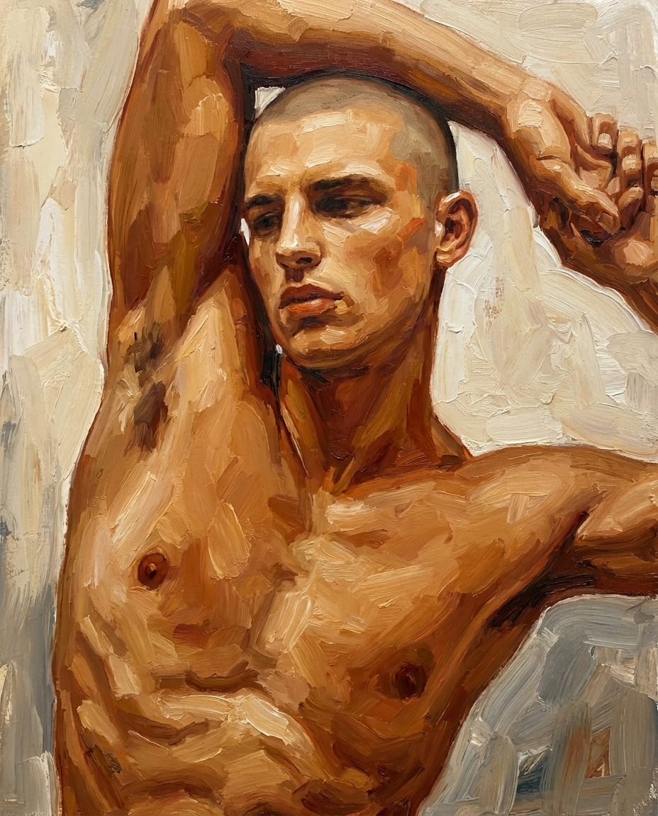 peinture huile sur toile faite sur commande - PORTRAIT BOGOSSE