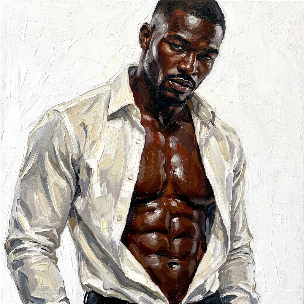 peinture huile sur toile faite sur commande - PORTRAIT BOGOSSE