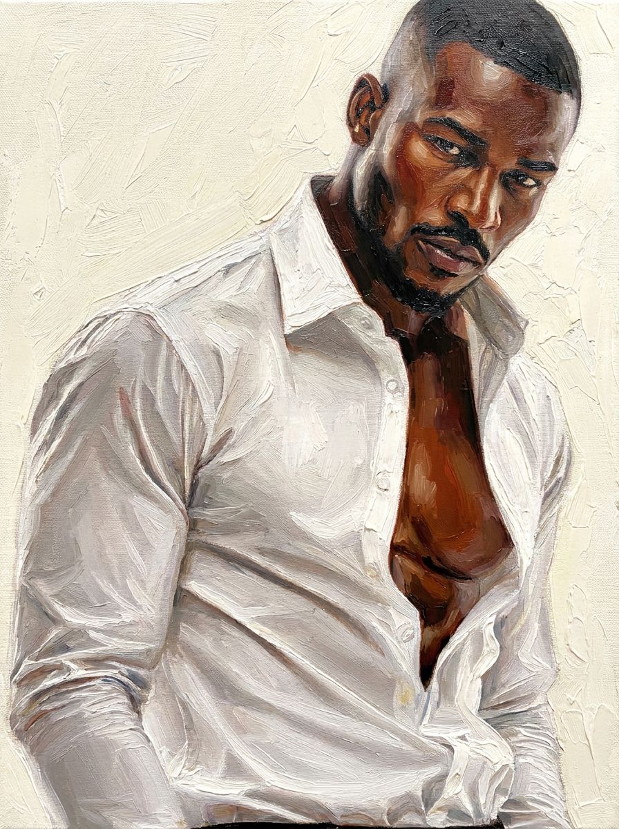 peinture huile sur toile faite sur commande - PORTRAIT BOGOSSE