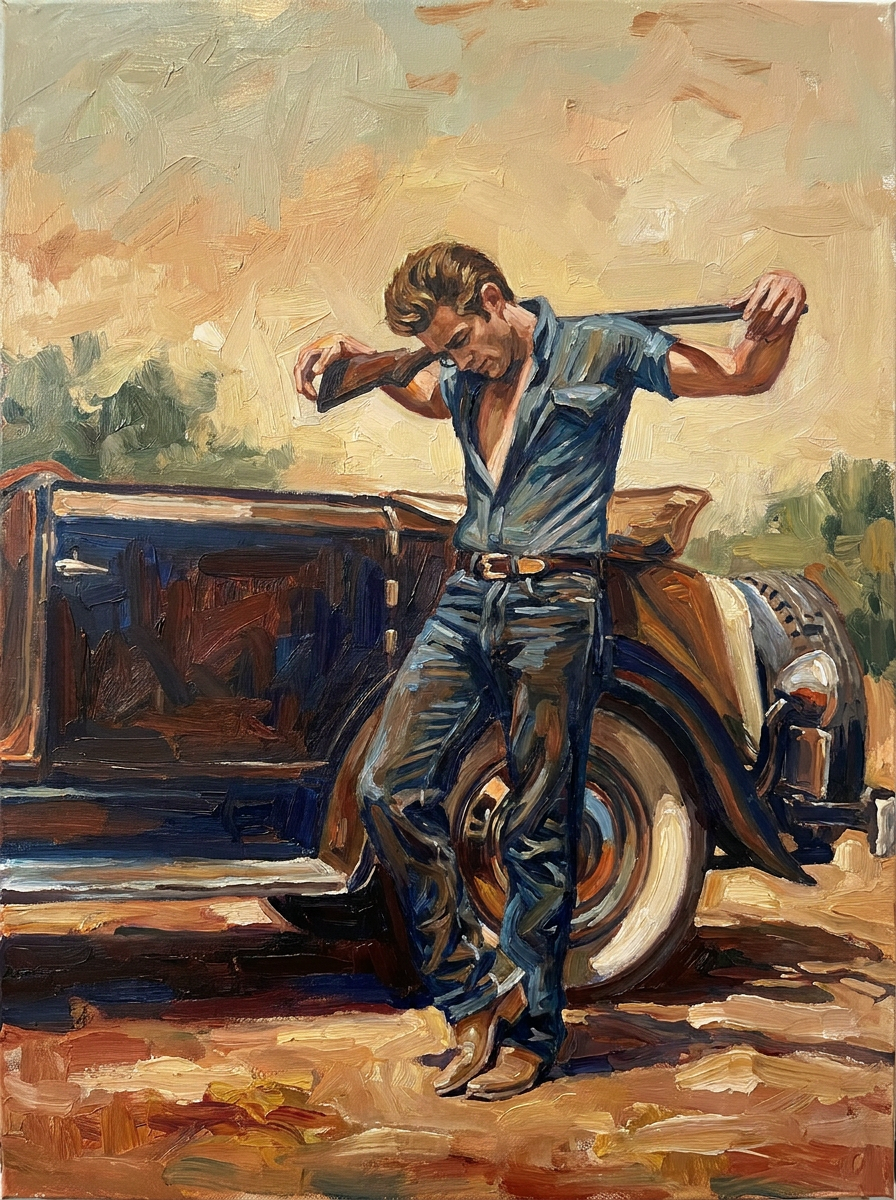 peinture huile sur toile faite sur commande - PORTRAIT BOGOSSE GIANT