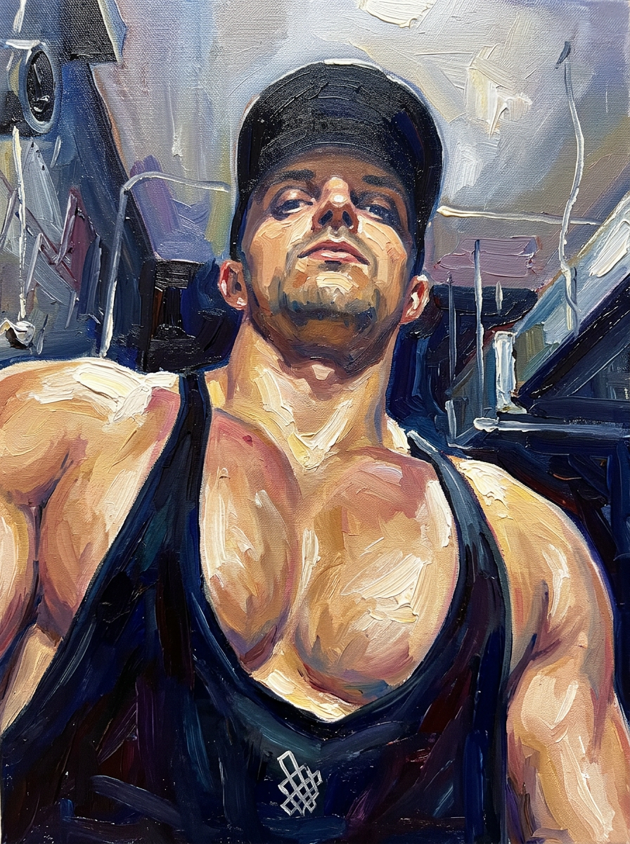 peinture huile sur toile faite sur commande - PORTRAIT BOGOSSE PECS