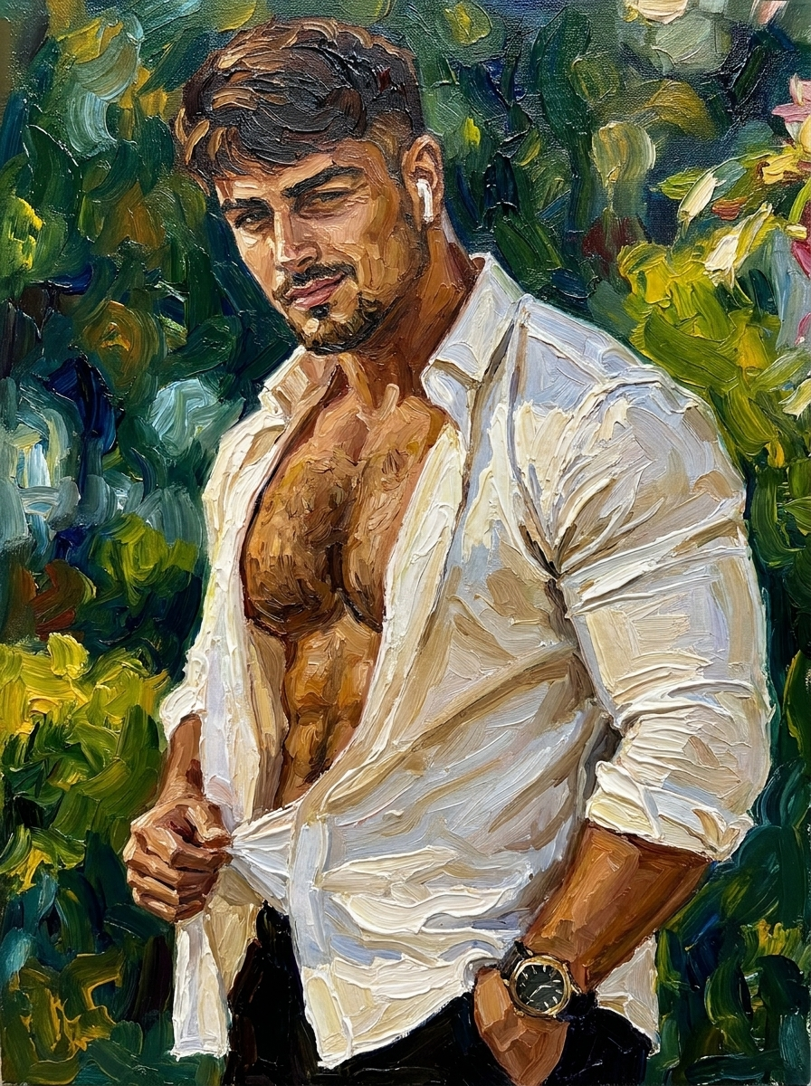 peinture huile sur toile faite sur commande - PORTRAIT BOGOSSE