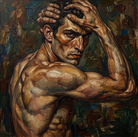 peinture huile sur toile faite SUR COMMANDE - PORTRAIT BOGOSSE