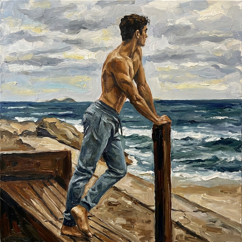 peinture huile sur toile faite sur commande - PORTRAIT BOGOSSE