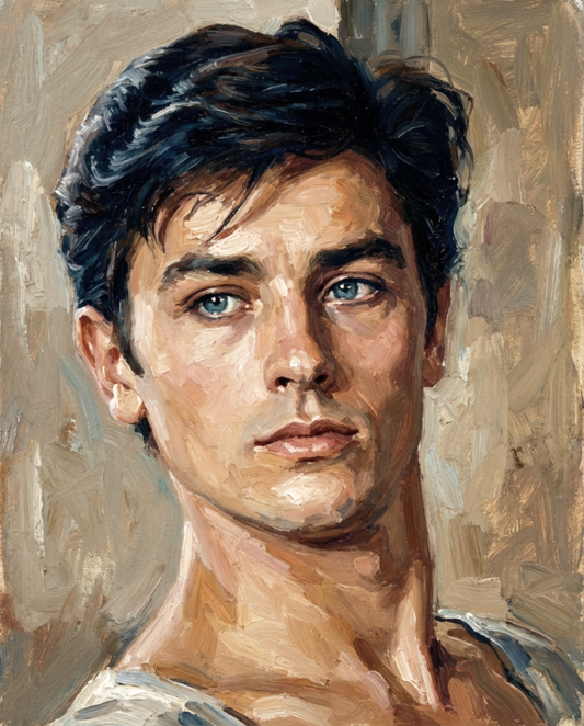peinture huile sur toile faite sur commande - PORTRAIT ALAIN