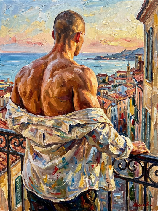 peinture huile sur toile faite sur commande - PORTRAIT BOGOSSE
