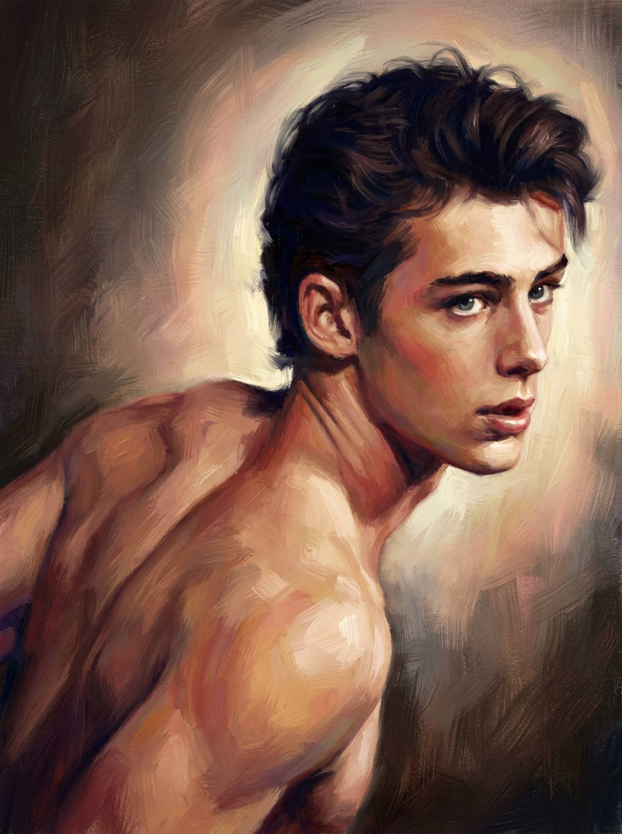 peinture huile sur toile faite sur commande - PORTRAIT BOGOSSE