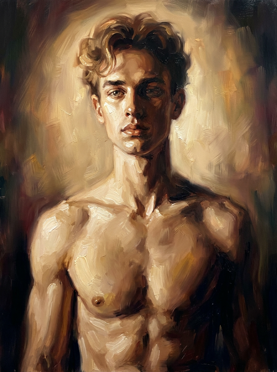peinture huile sur toile faite sur commande - PORTRAIT BOGOSSE