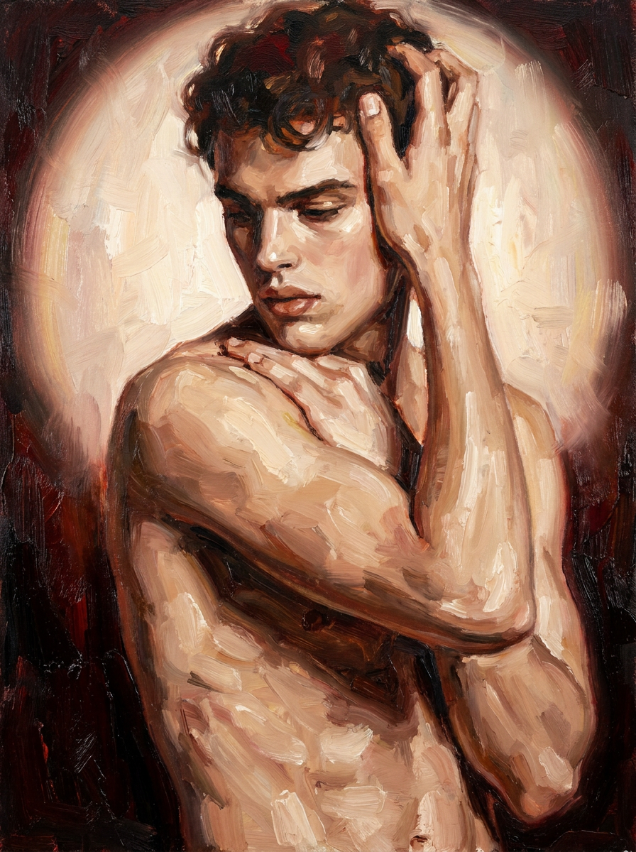peinture huile sur toile faite sur commande - PORTRAIT BOGOSSE