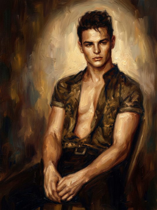 peinture huile sur toile faite sur commande - PORTRAIT BOGOSSE