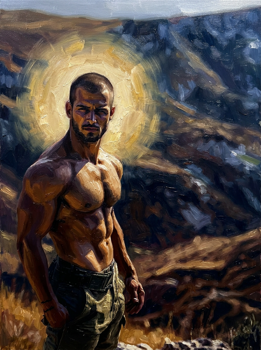 peinture huile sur toile faite sur commande - PORTRAIT BOGOSSE ARMY
