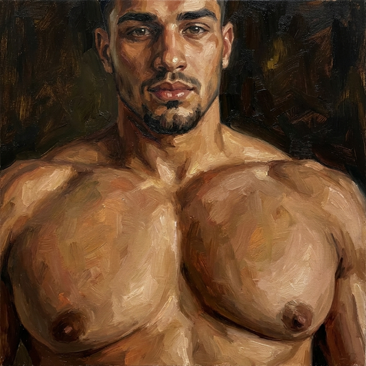 peinture huile sur toile faite sur commande - PORTRAIT BOGOSSE PECS