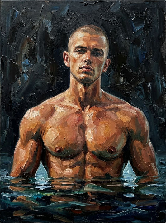 peinture huile sur toile faite sur commande - PORTRAIT BOGOSSE PECS