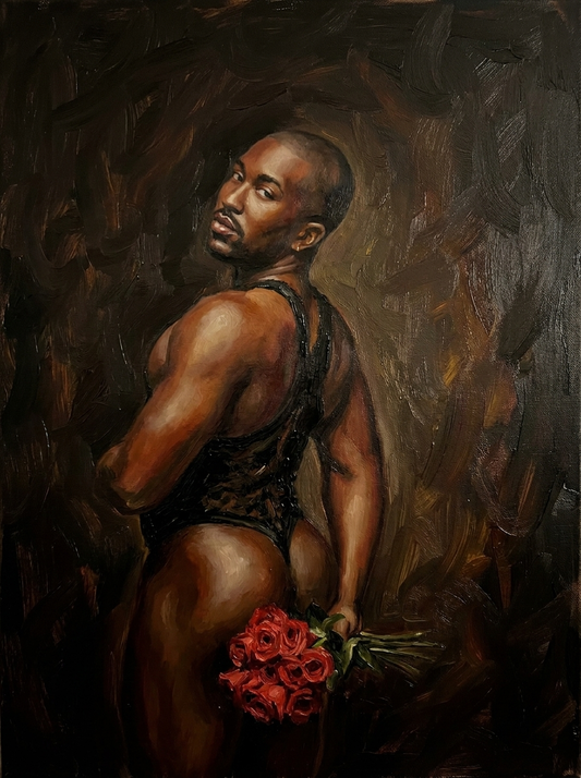 peinture huile sur toile faite sur commande - PORTRAIT BOGOSSE