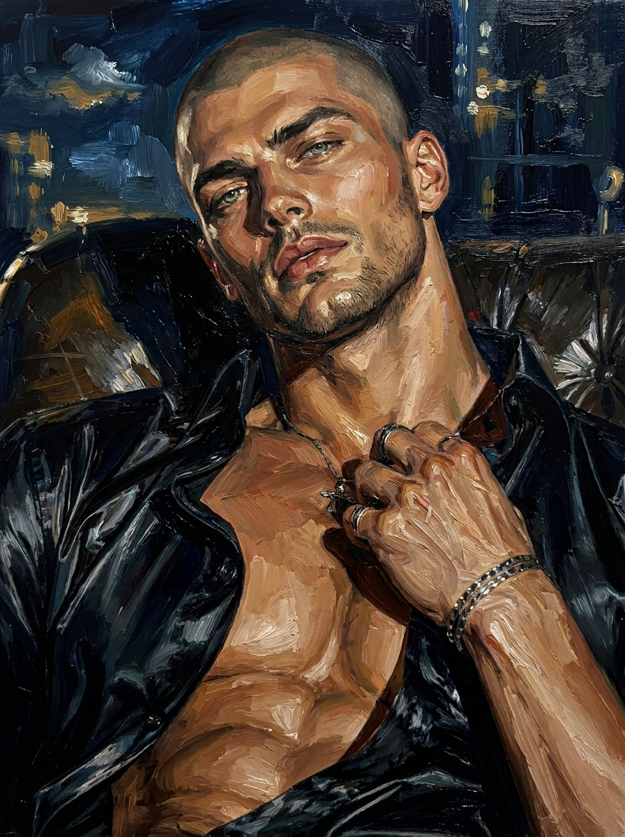 peinture huile sur toile faite sur commande - PORTRAIT BOGOSSE