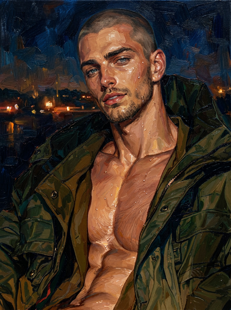 peinture huile sur toile faite sur commande - PORTRAIT BOGOSSE