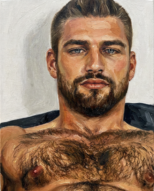 peinture huile sur toile faite sur commande - PORTRAIT BOGOSSE