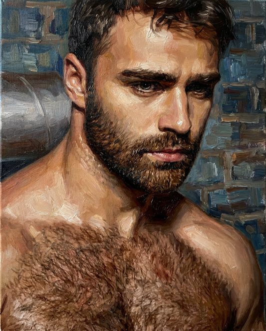 peinture huile sur toile faite sur commande - PORTRAIT BOGOSSE