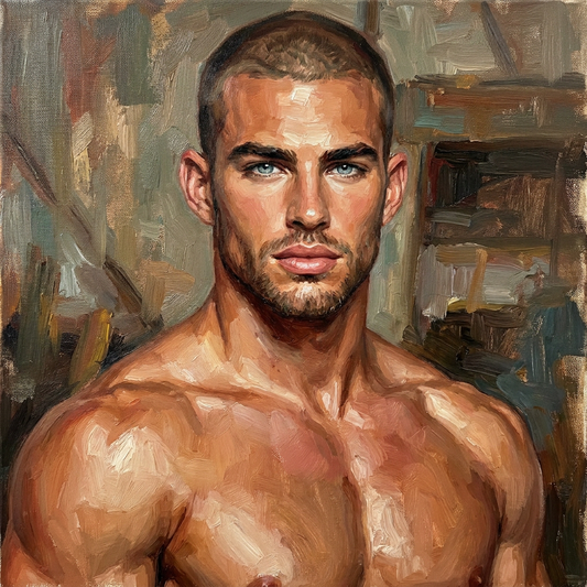 peinture huile sur toile faite sur commande - PORTRAIT BOGOSSE