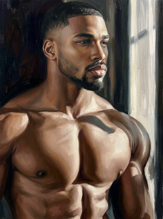 peinture huile sur toile faite sur commande - PORTRAIT BOGOSSE
