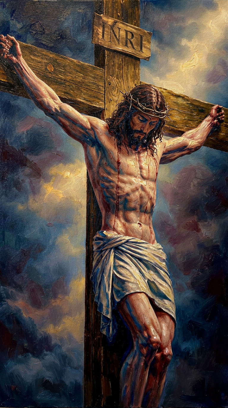 peinture huile sur toile faite sur commande - PORTRAIT JESUS CHRIST
