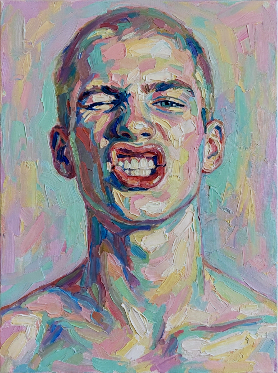 peinture huile sur toile faite sur commande - PORTRAIT BOGOSSE skin