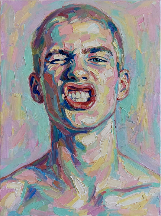 peinture huile sur toile faite sur commande - PORTRAIT BOGOSSE skin