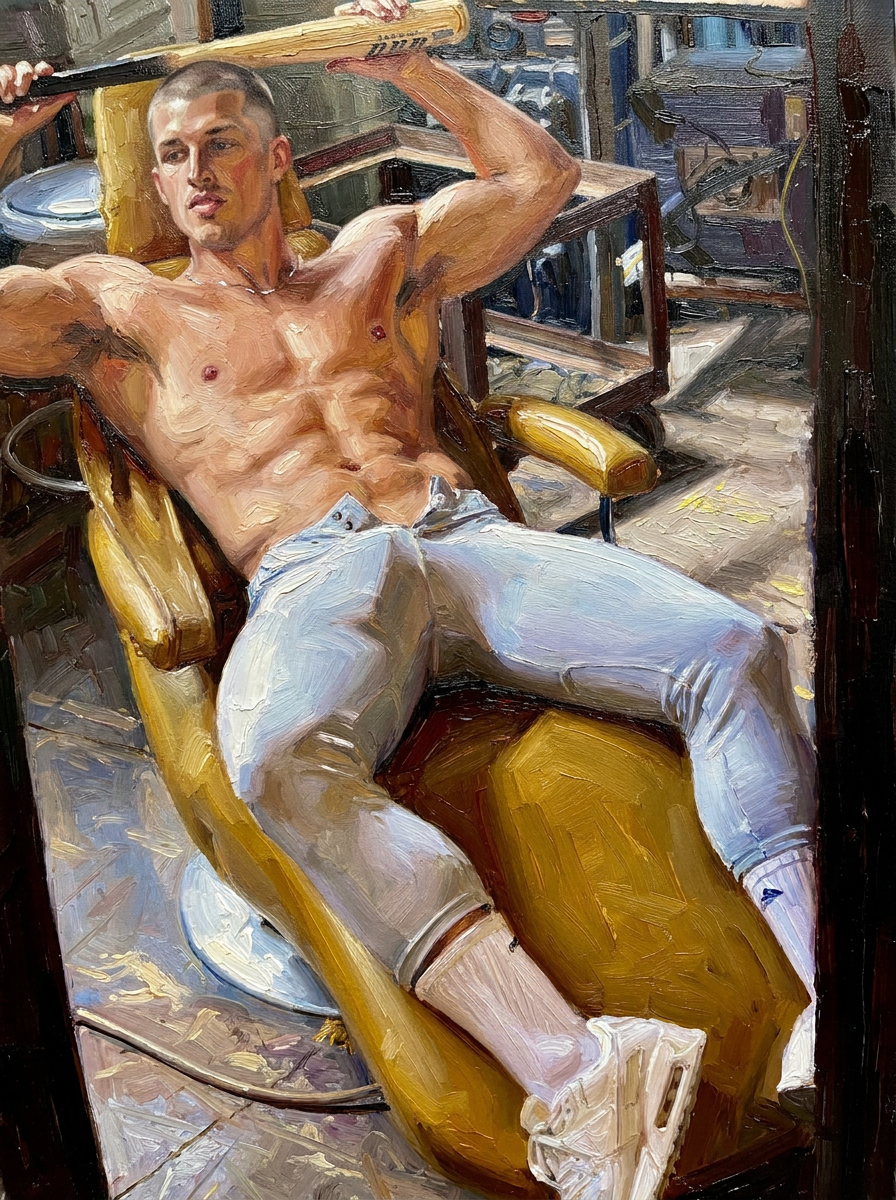 peinture huile sur toile faite sur commande - PORTRAIT BOGOSSE
