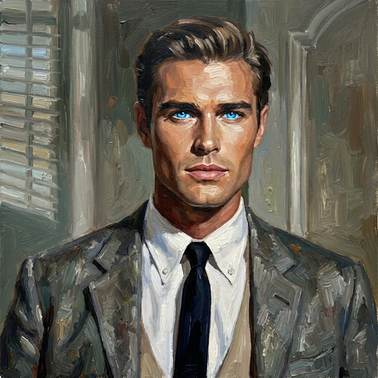 peinture huile sur toile faite sur commande - PORTRAIT GEORGE
