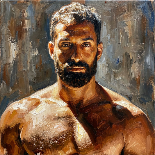 peinture huile sur toile faite sur commande - PORTRAIT BOGOSSE