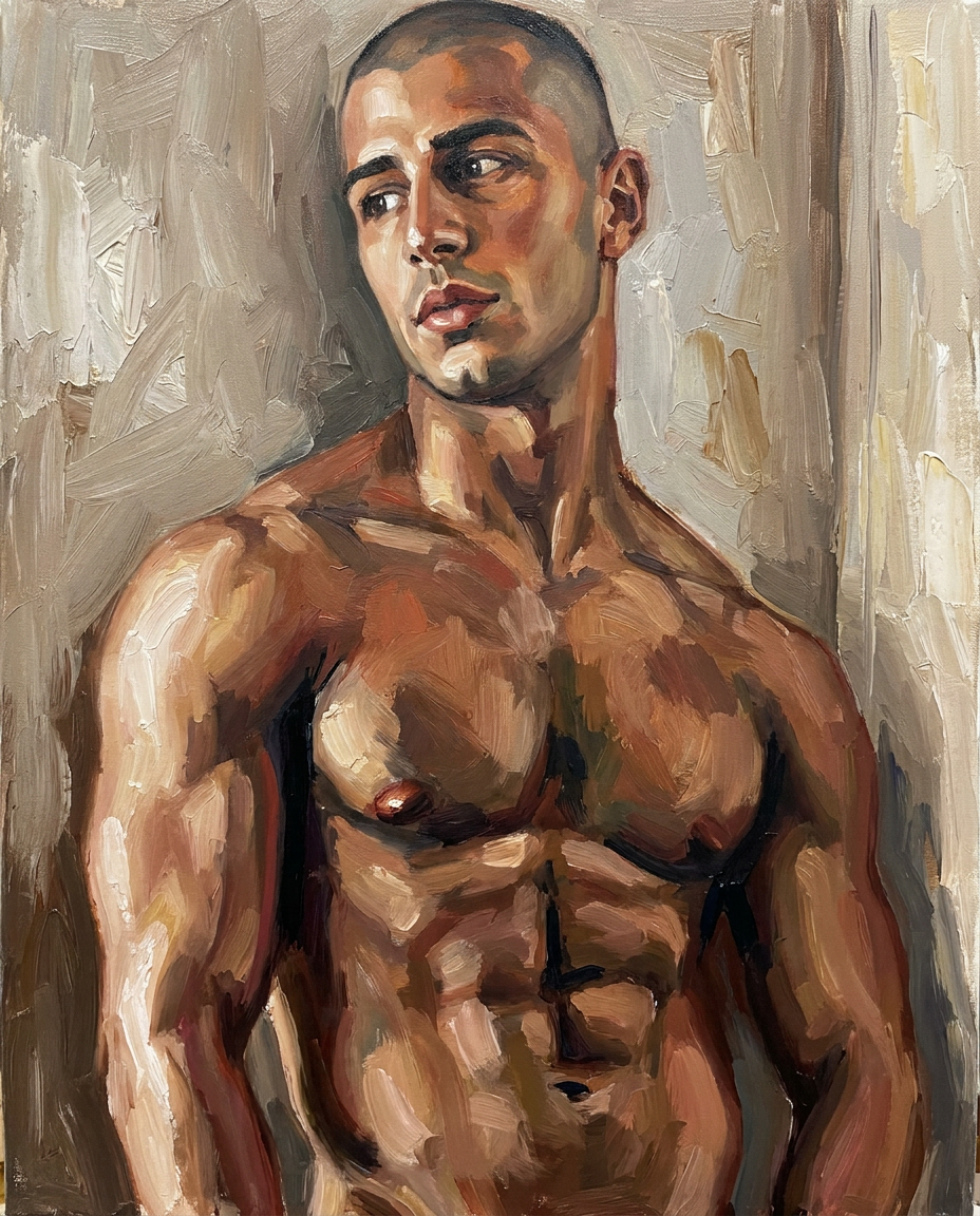 peinture huile sur toile faite sur commande - PORTRAIT army