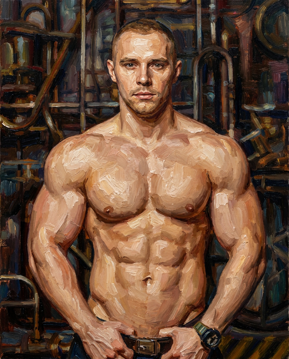 peinture huile sur toile faite sur commande - PORTRAIT BOGOSSE