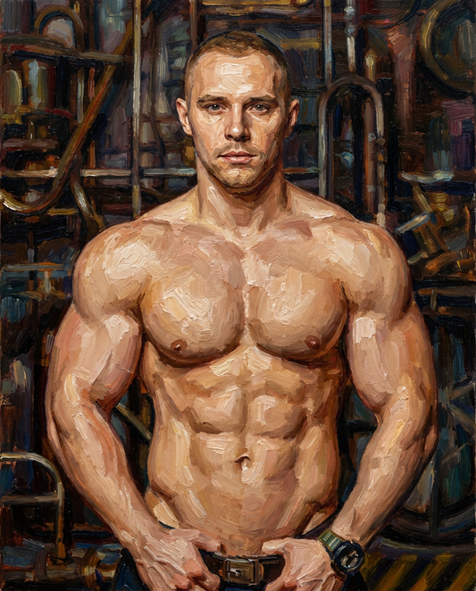 peinture huile sur toile faite sur commande - PORTRAIT BOGOSSE