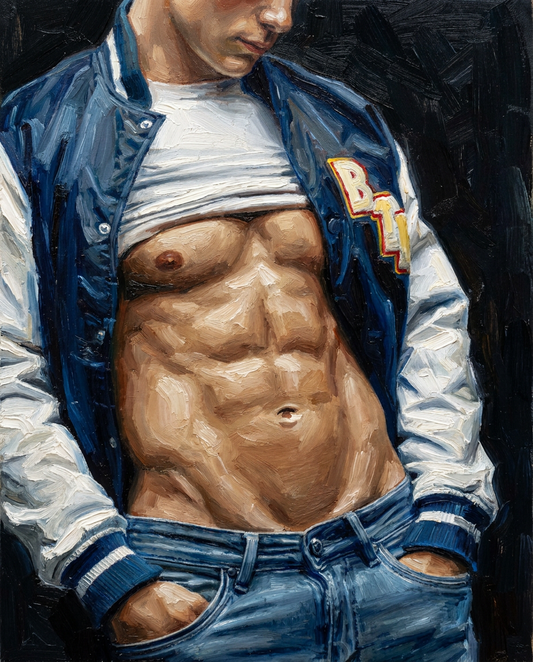 peinture huile sur toile faite sur commande - PORTRAIT BOGOSSE