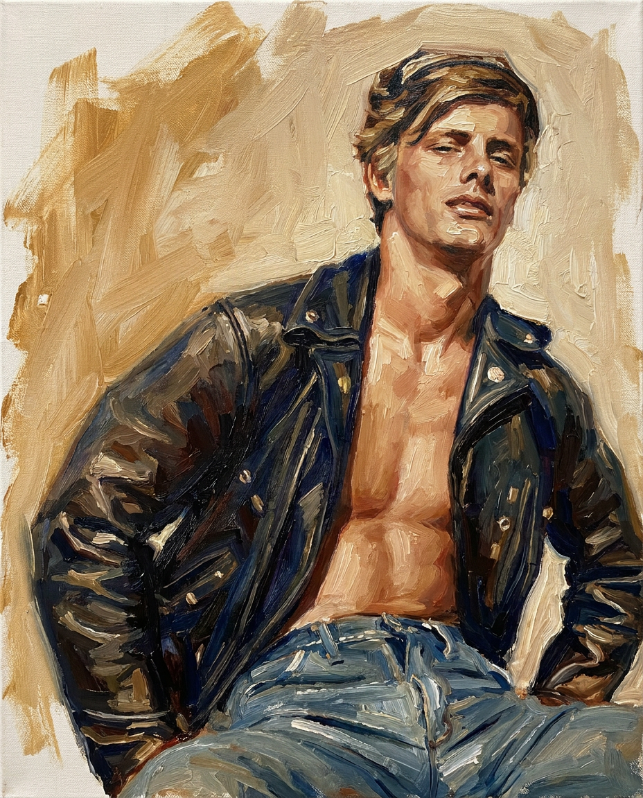 peinture huile sur toile faite sur commande - PORTRAIT BOGOSSE