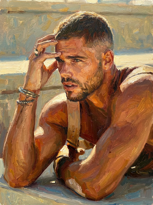 peinture huile sur toile faite sur commande - PORTRAIT