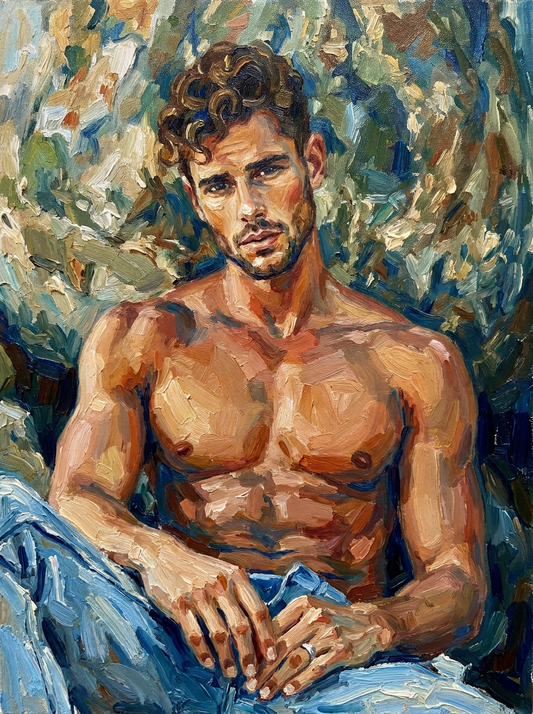 peinture huile sur toile faite sur commande - PORTRAIT