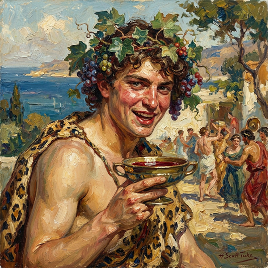 peinture huile sur toile faite sur commande - PORTRAIT BACCHUS