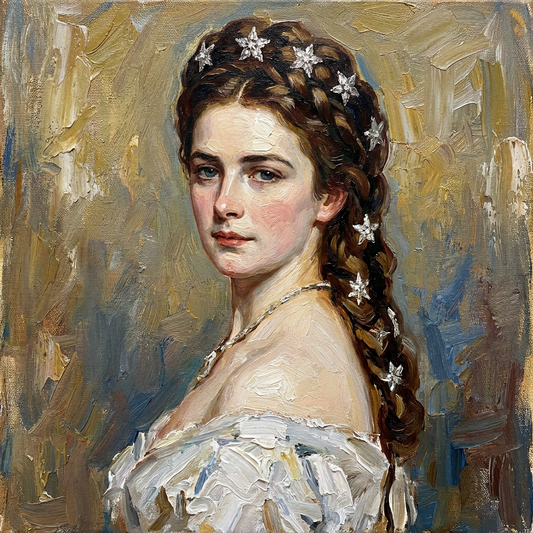 peinture huile sur toile faite sur commande - PORTRAIT SISSI