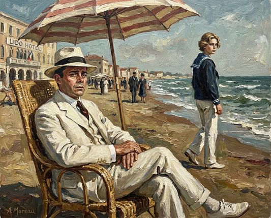 peinture huile sur toile faite sur commande - PLAGE AUTRE TEMPS