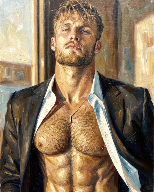 peinture huile sur toile faite sur commande - PORTRAIT PECS