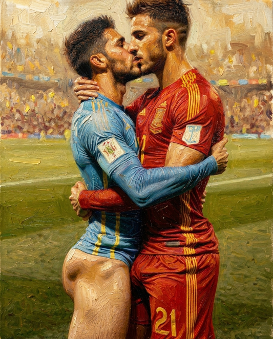 peinture huile sur toile faite sur commande - PORTRAIT KISS