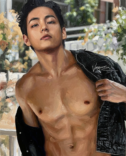 peinture huile sur toile faite sur commande - PORTRAIT BOGOSSE
