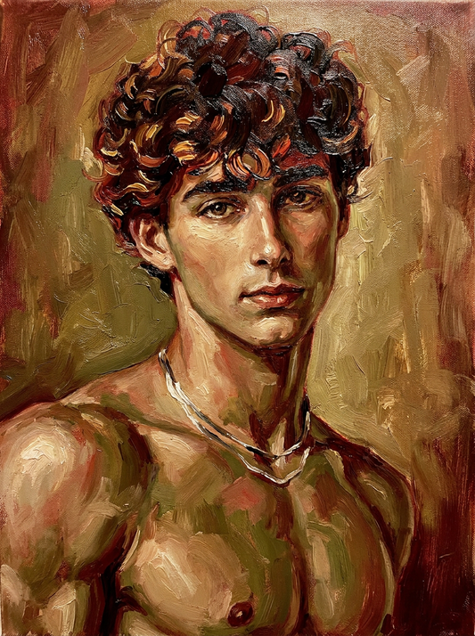 peinture huile sur toile faite sur commande - PORTRAIT BOGOSSE