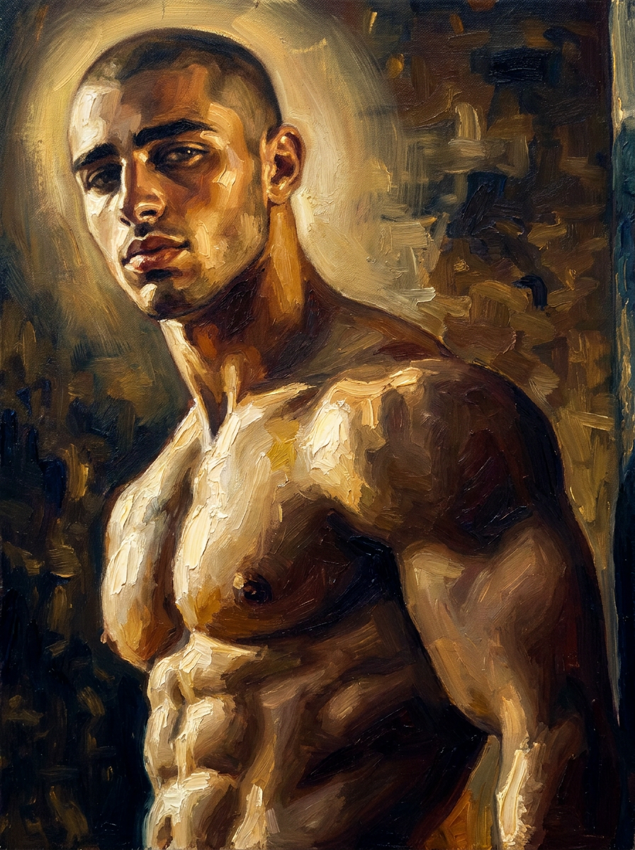 peinture huile sur toile faite sur commande - PORTRAIT BOGOSSE PECS