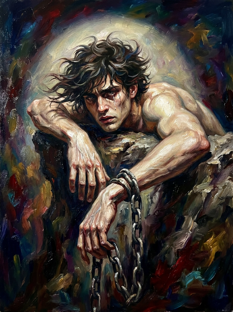 peinture huile sur toile faite sur commande - PORTRAIT ETRANGE